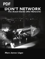 Don’t Network. The Avant Garde after Networks