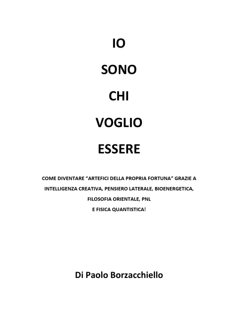 Io Sono Chi Voglio Essere PDF | PDF, image size:768x1024