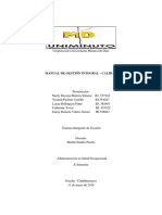 Manual de Gestión Integral de Calidad de Laboratorio Farmacéutico MediCap