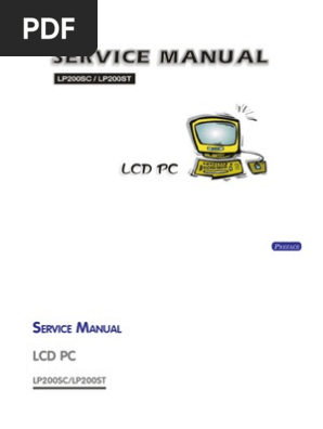Lp200st Service Manual Electrical Connector Personal Computers
