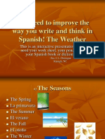 You Need To Improve The Way You Write and Think in Spanish! The Weather