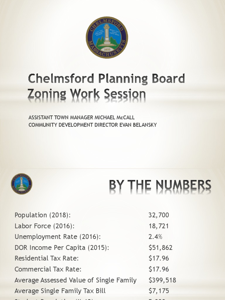 Chelmsford Planning Board Zoning Work Session PDF Retail Business