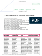 13 Create Master Keyword List