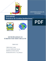 INFORME Prácticas de Gestión Institucional I Casif4