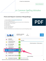 12 Report Common Spelling Mistakes