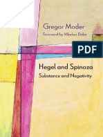 Gregor Moder Hegel and Spinoza Substance and Negativity PDF