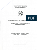 Chile y Los Desafíos Del Bioterrorismo PDF