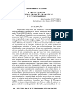 A Transitividade Segundo A Tradição Gramatical e o Funcionalismo PDF
