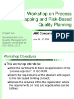 ISO 9001 Workshop on Process Mapping and Risk Planning