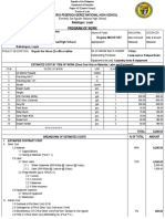 Program of Work Teacher's Table