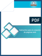 Ept-Instructivo Para La Creación de Páginas Web