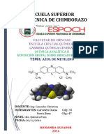 Exposición Azul de Metileno Analitica 2