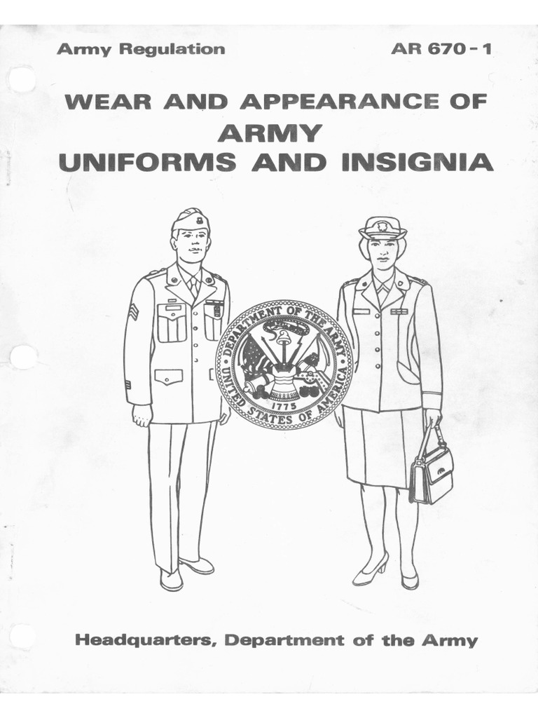 Wear and Appearance of Army Uniforms and Insignia PDF