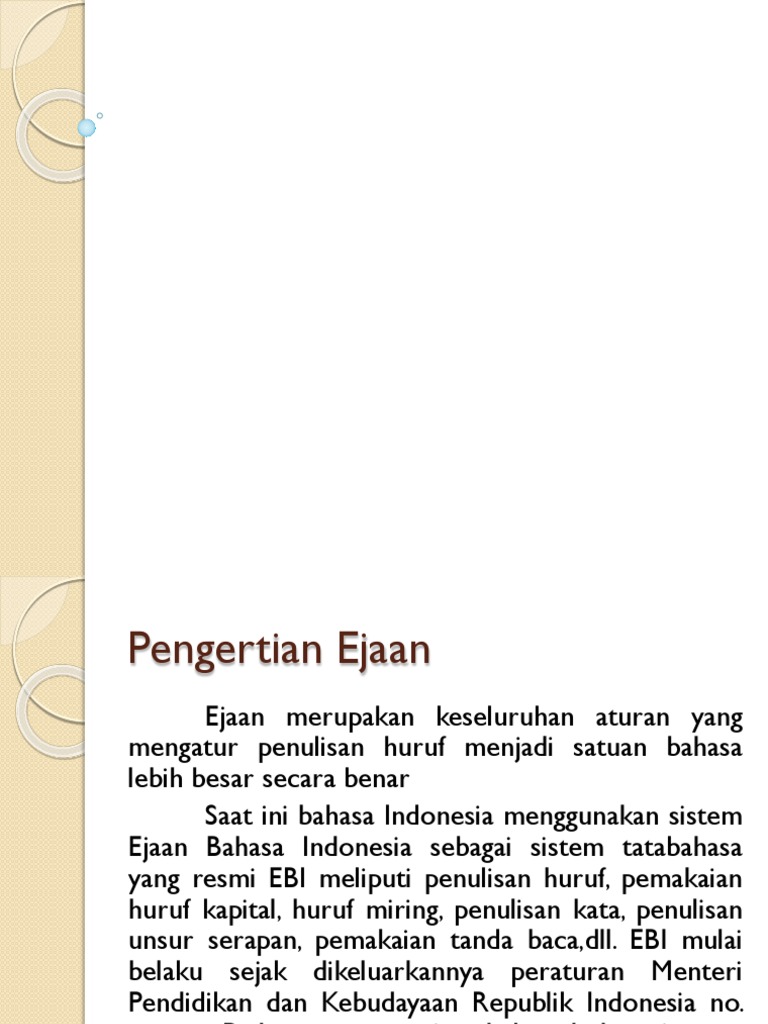 Ejaan Bhs Indonesia
