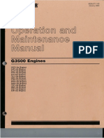 Operacion y Mantenimiento Cat G3500 PDF