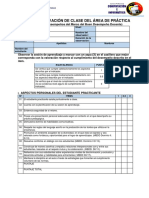 Guía de Observación de Clase Del Área de Práctica