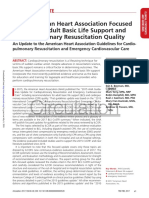 2017 American Heart Association Focused Update On Adult Basic Life Support and Cardiopulmonary Resuscitation Quality
