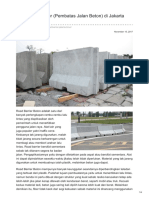 Distributor & Supplier Road Barrier Beton Megacon Di Jakarta Timur 0819 3299 8507