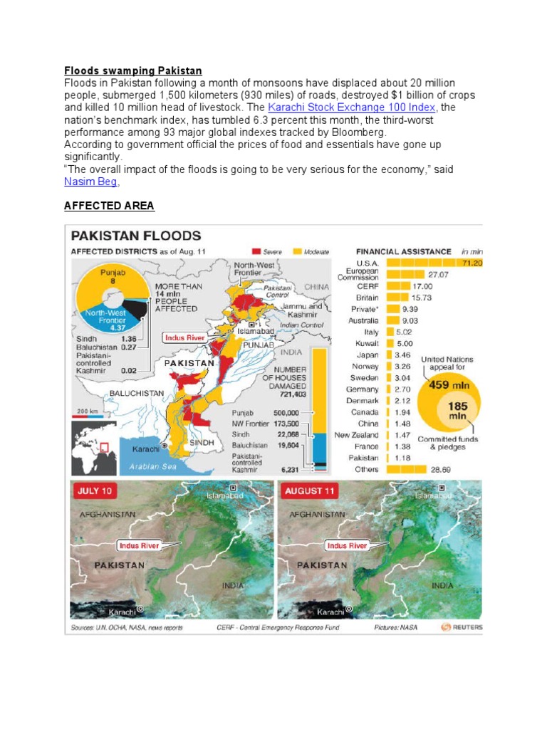 Pakistan Floods Devastate Economy and Agriculture | PDF | Pakistan ...