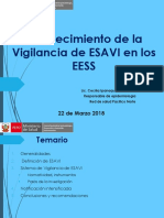 Fortalecimiento de la vigilancia de ESAVI en los EESS