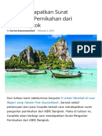 Cara Mendapatkan Surat Pengantar Pernikahan Dari KBRI Bangkok