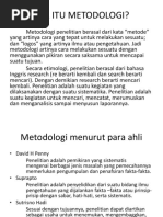 Apa Itu Metodologi