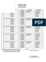 Jadwal PSN Sugeng