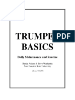 Trumpet Basics (Maintenance and Routine)