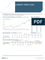 Msci Us Broad Market Index (Usd) : Cumulative Index Performance - Net Returns Annual Performance