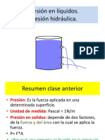 Presión en Líquidos