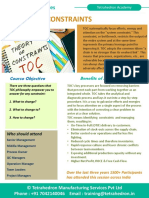 Theory of Constraints 3-Day Workshop Program by Tetrahedron