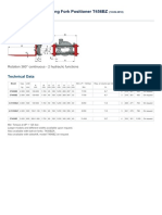 Rotating Fork Positioner T456BZ: Technical Data