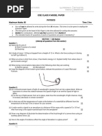 Icse Class-xth-physics Model Paper(1)