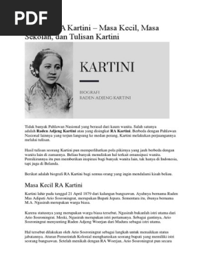 Biografi Ra Kartini
