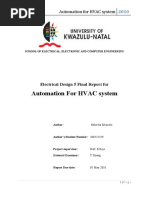 Automation for an HVAC System Final Report SC 206522329