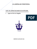 List of Approved Service Supplier 430861 Popoji PDF