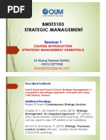 1A Introduction and Strategic Management Essentials