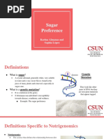 sugar preference- presentation