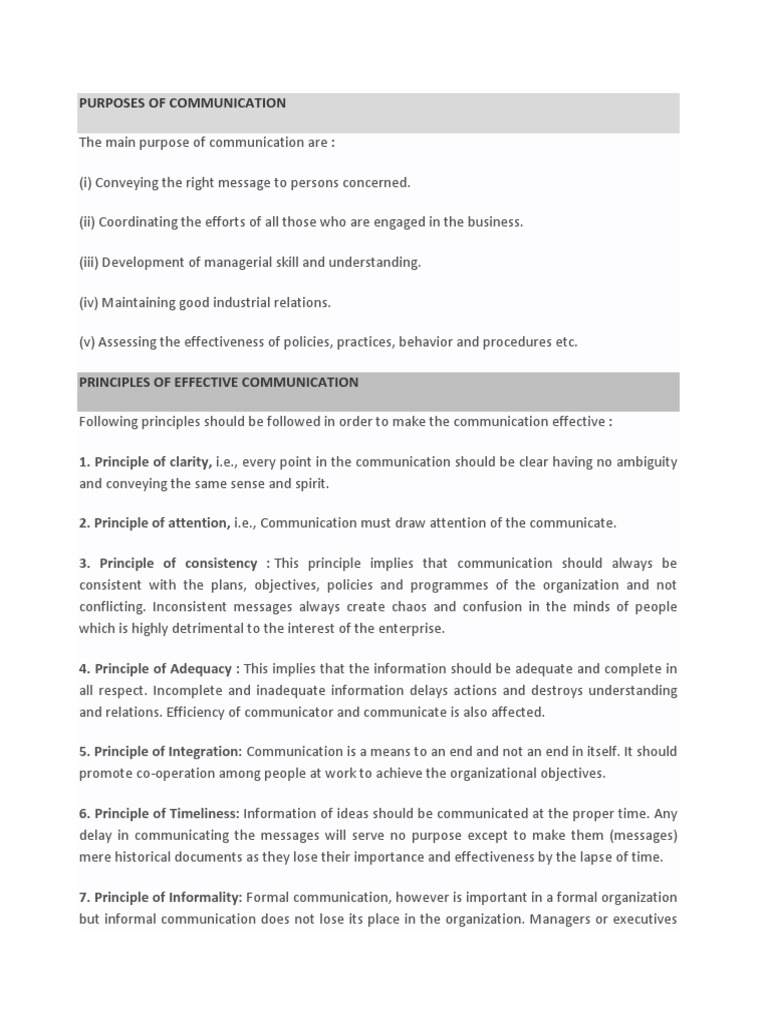 Purposes of Communication PDF Code Communication