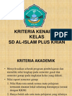 Kriteria Kenaikan Kelas