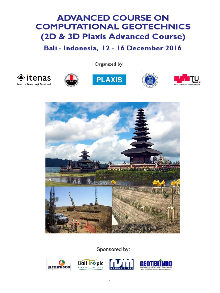 Plaxis Advanced Course in Bali 2016 | PDF | Plasticity (Physics ...
