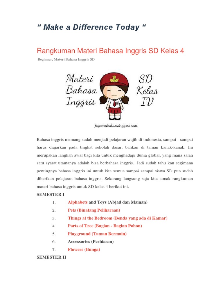 Buku Bahasa Inggris Sd Kls 4 Bubat Pdf