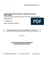 AFRL-RI-RS-TR-2014-271: Domain Name Server Security (Dnssec) Protocol Deployment