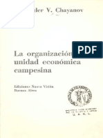 Chayanov La Organizacion de La Unidad Economica Campesina