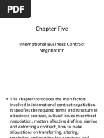Chapter-5：International Business Contract Negotiation