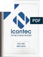 NTC ISO 9001 Versión 2015 PDF