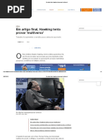 Em Artigo Final, Hawking Tenta Provar 'Multiverso'