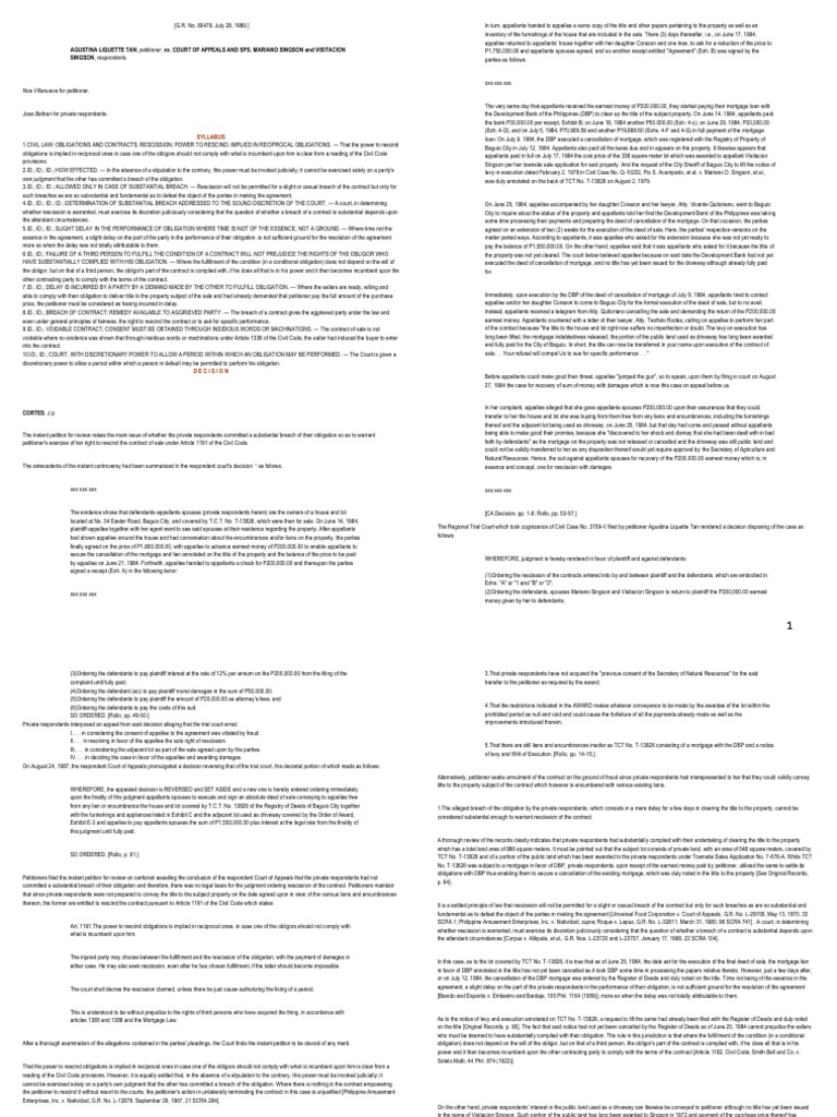 Cases 59-78 | PDF | Mortgage Law | Deed
