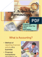 Basic Accounting Terminologies