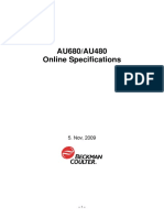 Especificaciones - On Line Host AU680 - AU480 - Nov05-2009v7 PDF